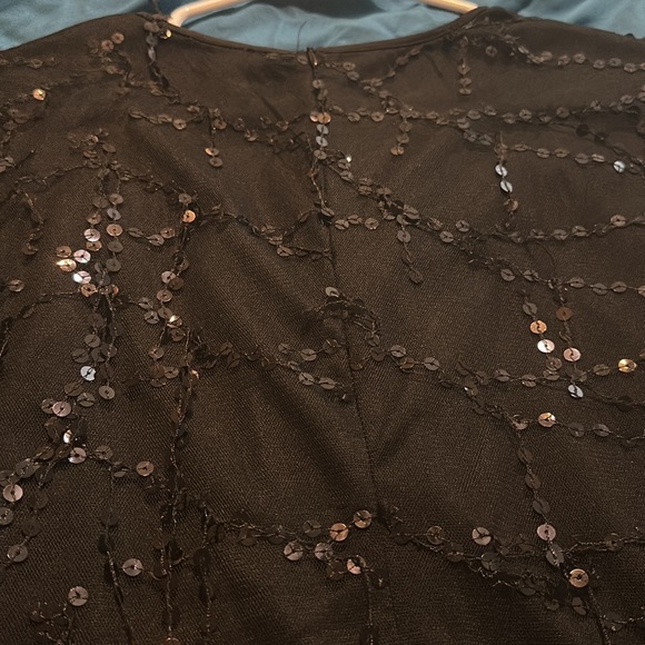 NWOT black sequin dress size L - Picture 4 of 4